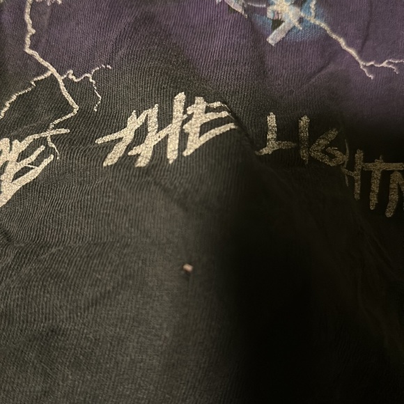 Vintage 1991 Faded Metallica “Ride the Lightning” Band Graphic Tee Men’s XL - Picture 7 of 11